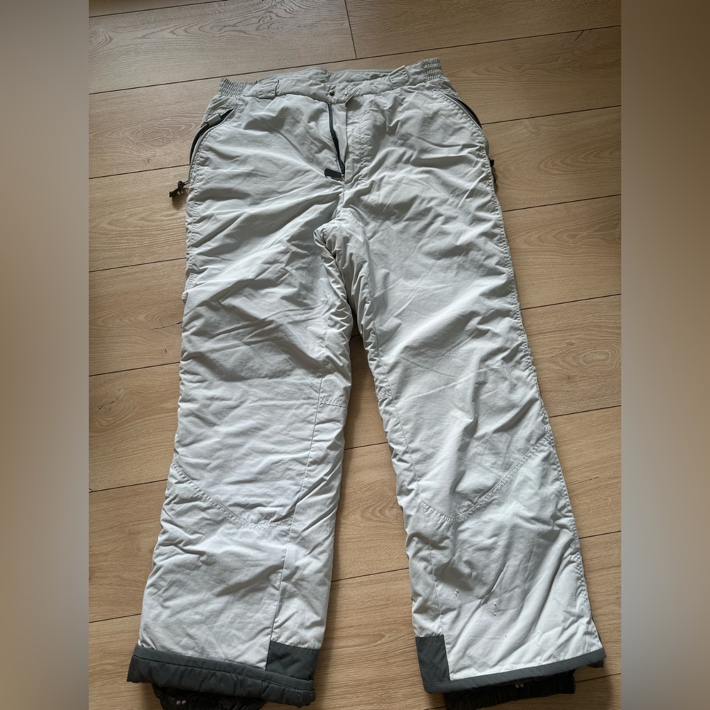 Mixtyone Snowboard Ski Pants Gray White Waterproof Winter Women L